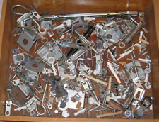 Garage junk drawer lot metal hardware fasteners screws nails nuts bolts brackets