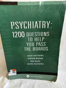Psychiatry: 1200 Questions To Help You Pass The Boards 2005 By Lippincott - Picture 1 of 9