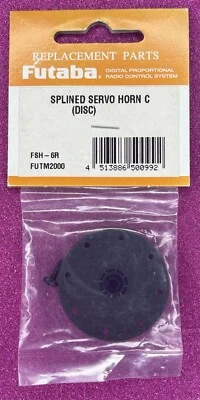 Vintage Futaba Splined Servo Horn Disc C FUTM2000 FSH-6R S-128 148 9301 9303 - Image 1 of 2