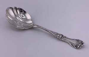 Vintage 1900 Alvin Majestic Sterling Silver 6 1/8" Sugar Shell Spoon 29.3G - Picture 1 of 8