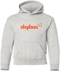 Skybus Airlines Vintage Logo Us Airline Hooded Sweatshirt Hoody
