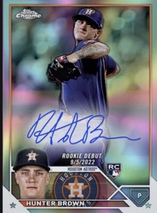 2023 Topps Chrome Update RC Rookie Auto Signature HUNTER BROWN Digital - Picture 1 of 1