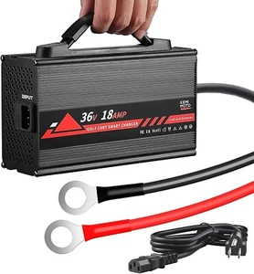 Cargador de batería universal para carro de golf 36V a bordo enchufe en D de 18A para batería de plomo ácido - Imagen 1 de 7