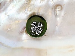 Magick Lucky Clover Green Gem Talisman| Attract wealth | Good Fortune| Money