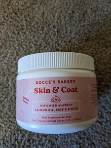 Bocce's Bakery Skin & Coat - 60 Dog Soft Chews - 6.35oz - New - Picture 1 of 6