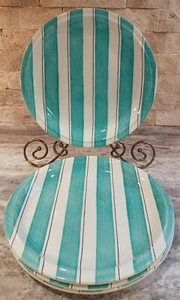 Pinstripes Aqua By Grindley Dinner Plate Set Of 4 - Picture 1 of 7