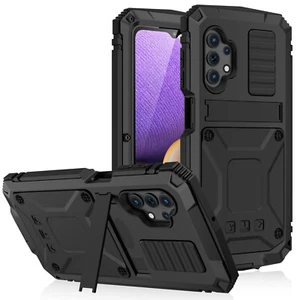 Funda protectora de cuerpo completo de metal de vidrio gorila para Samsung Galaxy A32 4G/5G - Imagen 1 de 15