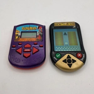 Hangman Deal Or No Deal Vintage Handheld Electronic Hasbro Travel Games Bundle - Picture 1 of 2