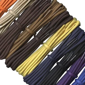 3mm Waxed Cotton Shoe / Boot Laces - Lengths 60cm to 240cm - Picture 1 of 17