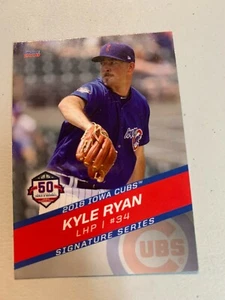 Kyle Ryan 2018 Iowa Cubs Team Card - Picture 1 of 1