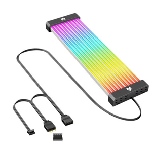 Bande lumineuse LED ARGB 5 V 3 broches ARGB pour carte mère GPU 3 x 8 broches/24 - Photo 1/12