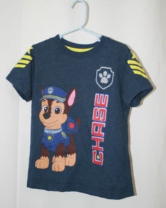 Nickelodeon Paw Patrol Chase Dog Blue Yellow SS Shirt T-Shirt | Size: 5 - Picture 1 of 3
