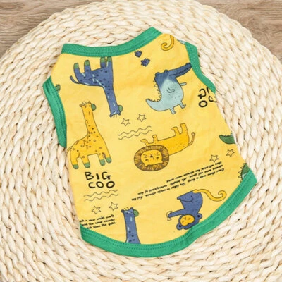 Pet Cat Puppy Small Dog Vest T Shirt Coat Clothes Apparel Thin Shirt Costume↔ - Image 1 of 4