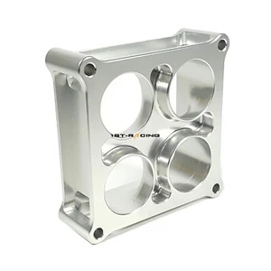 Carburador espaciador universal plateado aluminio 2"" cuadrado 4 puertos serie 4500 - Imagen 1 de 5