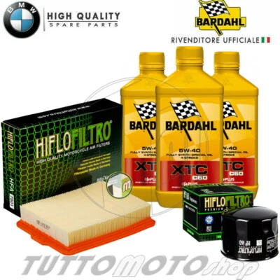 BARDAHL - HIFLO Tagliando BMW F 900 R-XR 2020 2021 2022 / Kit Olio Bardahl XTC 5W40 Filtri F900