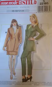 Neue Mode Still Seeing Pattern S22185 Dress, Jacket, Pants &Skirt Sz 12-24 Uncut - Picture 1 of 2