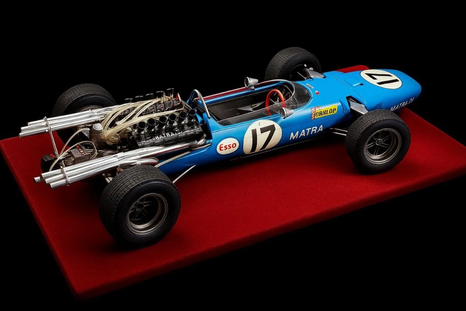 Bandai 1/12 Matra F1 MS11–Jean-Pierre Beltoise 1968–Raro kit modellino vintage costruito - Immagine 1 di 4