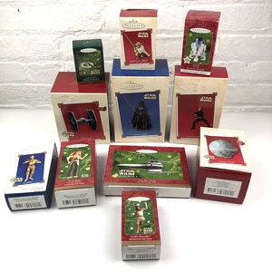 Neu im Karton X11 Vintage Hallmark Star Wars Ornamente 2001 - 2003 Darth Yoda Luke SIEHE LISTE - Bild 1 von 8