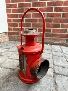 (C) OLD RAILWAY LOCOMOTIVE HEADLAMP LANTERN - SPARES / REPAIR / PROJECT - Picture 1 of 11
