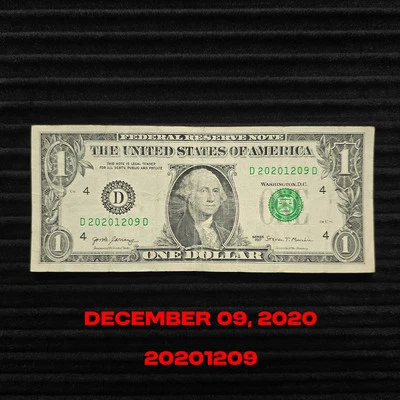 December 09, 2020 - $1 Bill Birthday Note One Dollar Bill 20201209 - Image 1 of 4