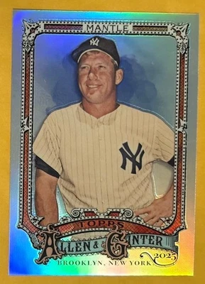 2025 TOPPS ALLEN & GINTER MANTLE SP CHROME REFRACTOR CARD NO. 19 N. Y. YANKEES - Image 1 of 2