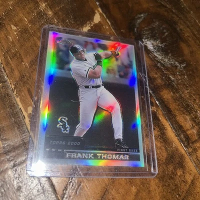 2000 Topps Chrome Refractor #55 Frank Thomas White Sox HOF - Image 1 of 4