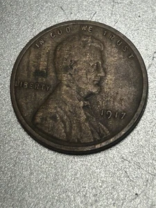 1917-P Lincoln Cent Wheat Penny Woody Error Improper Alloy Error - Picture 1 of 11