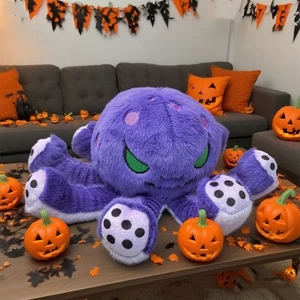 Halloween Theme Halloween Octopus Plush Toy Octopus Stuffed Animal  Kids Gifts - Picture 1 of 12