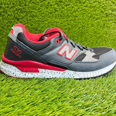 New Balance 530 90's Womens Size 9.5 Gray Black Red Athletic Shoes Sneakers - Image 1 of 4