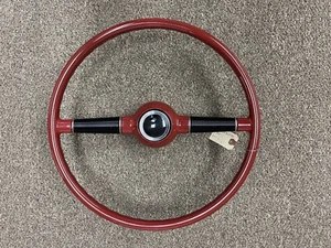 Kit Volante 16" Rojo/Negro Cuarenta Estilo Ford con Adaptador GM FAC2F - Imagen 1 de 7