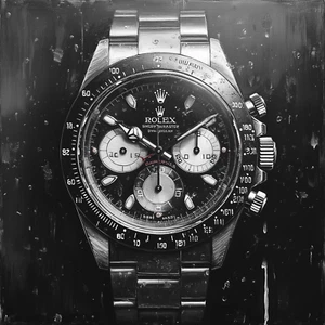 ⌚ Rolex Watch Art 🖼️ | 24x24"| Museum Giclée Print 🎨 | ✍️ 1/25 | COA 🧾 | V93 - Picture 1 of 7