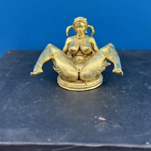 Vintage brass cute anime statue sexy charming woman statue desktop decoration - Picture 1 of 5