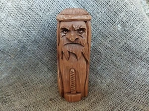 Svarog - Antiguo Dios del Fuego y la Herrería, Estatuilla de Madera Hecha a Mano - Imagen 1 de 24