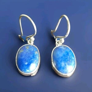 Pendientes Erick's de plata de ley lapislázuli Taxco.925 - Imagen 1 de 9