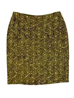 FALDA DE SEDA CON CUENTAS KAY UNGER CÓCTEL CAPRICHOSO BOSQUE HADA BOHO MÍSTICA 12 Foto 1 de 4