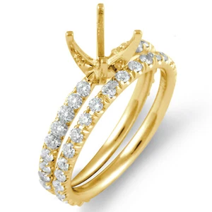 1,50 ct runder Diamant Verlobungsring Braut Ehering 14 kt Gold gelb VS1 - Bild 1 von 2