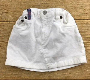 Chaps Girls Skirt Size 5 White Corduroy Casual Stretch - Picture 1 of 8