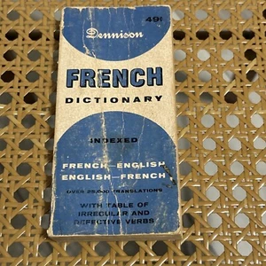 Vintage -- DENNISON French Dictionary ~ Pocket Size -- Collectable -- 1959 - Picture 1 of 12
