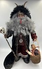 19” Krampus Doll Figure Ooak Custom Santa Art Doll W Naughty Kids!