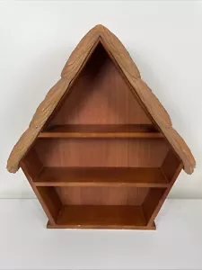 Vintage Wooden Lenox Disney Snow White & Seven Dwarfs Curio Display Shelf House - Picture 1 of 11
