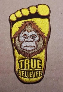 Parche bordado X File Big Foot True Believer 3 1/2 pulgadas de alto - Imagen 1 de 4