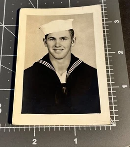 Handsome SAILOR Man Cute Guy Beefcake Navy Vintage Gay Int PHOTO - Picture 1 of 2
