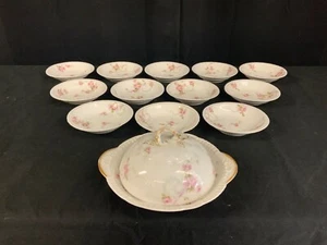 Antique Theodore Haviland Limoges Butter dish and Pats set (ET 23) - Picture 1 of 7