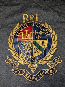 Neu mit Etikett Polo Ralph Lauren T-Shirt "Golden Polo Crest" grau - Bild 1 von 2