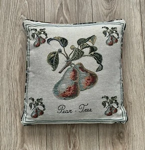 Gobelin Nadelspitze Birnbaum Kissen, doppelseitig, Landhaus, Obst - Bild 1 von 17
