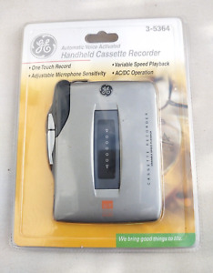 GE Handheld Cassette Recorder Automatic Voice Activated Tape Player 3-5364 New