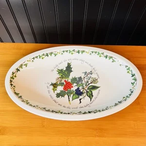 Portmeirion HOLLY and THE IVY 15.5” Oval Low Sovereign Server Serving Platter - Picture 1 of 10