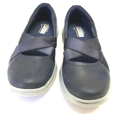 Skechers Go Step Dainty Slip On Flats Navy Blue Gray Shoes 14337 Size 5.5 Us  - Image 1 of 4