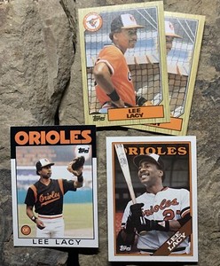 Lee Lacy Baseball Cards. Baltimore Orioles