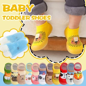 Baby Toddler Moccasins Anti-Slip Slipper Socks Kids Boys Girls Winter Warm Shoes - Picture 1 of 21